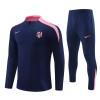 Atlético Madrid Training Huppari 2024-25 Neljännes Zip Navy - Lasten